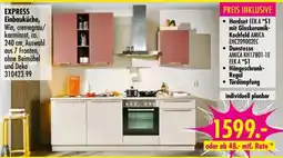 Möbel Boss Einbauküche, Win, cremegrau/karminrot Angebot