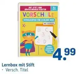 Rossmann VORSCHULE Lernbox mit Stift Angebot