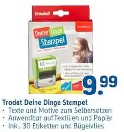 Rossmann Trodat Deine Dinge Stempel Angebot