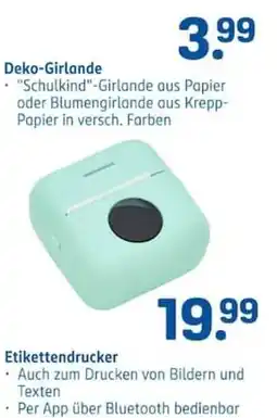 Rossmann Etikettendrucker Angebot