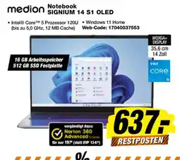 Expert medion Notebook SIGNIUM 14 S1 OLED Angebot