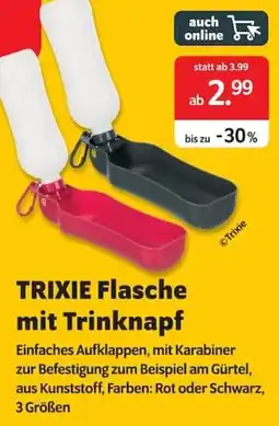 Das Futterhaus TRIXIE Flasche mit Trinknapf Angebot