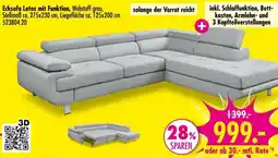 Möbel Boss Ecksofa Lotos mit Funktion Angebot