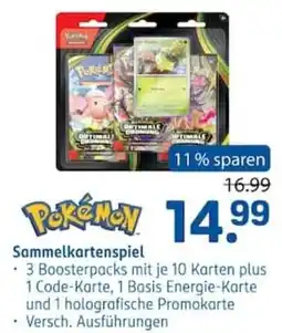 Rossmann Pokémon Sammelkartenspiel Angebot