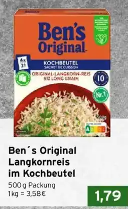 CAP Markt Ben's Original Langkornreis im Kochbeutel Angebot