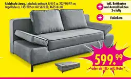 Möbel Boss Schlafsofa Jarny, Lederlook anthrazit Angebot