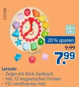 Rossmann Lernuhr Angebot