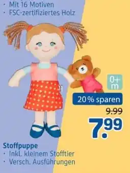 Rossmann Stoffpuppe Angebot