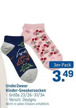 Rossmann Under2wear Kinder-Sneakersocken Angebot