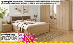 Möbel Boss Nachtschrank Luxor 4, Steineiche Nachb. Angebot
