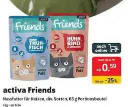 Das Futterhaus activa Friends Nassfutter für Katzen Angebot