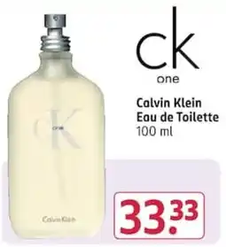 Rossmann Calvin Klein Eau de Toilette Angebot