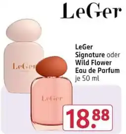 Rossmann LeGer Signature oder Wild Flower Eau de Parfum Angebot