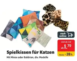Das Futterhaus Spielkissen für Katzen Angebot