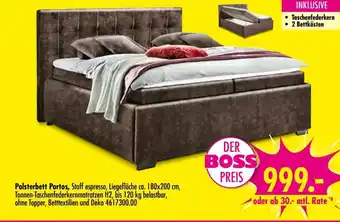 Möbel Boss Polsterbett Portos Angebot
