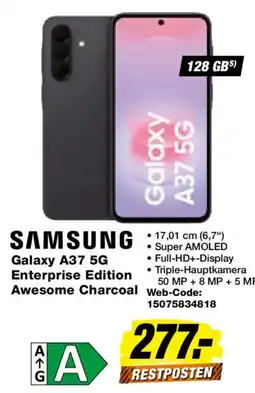Expert SAMSUNG Galaxy A37 5G Enterprise Edition Awesome Charcoal Angebot