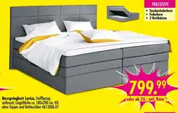 Möbel Boss Boxspringbett Lorica, Stoffbezug anthrazit Angebot