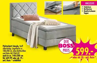 Möbel Boss Polsterbett Lincoln Angebot
