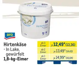 METRO aro Hirtenkäse Angebot