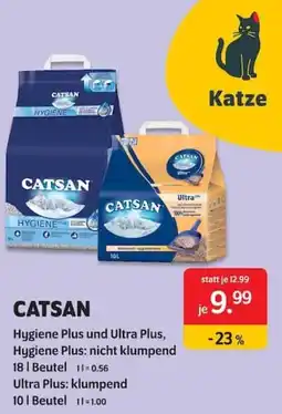 Das Futterhaus CATSAN Hygiene Plus und Ultra Plus Angebot