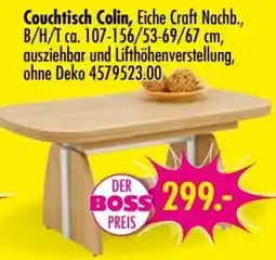 Möbel Boss Couchtisch Colin, Eiche Craft Nachb. Angebot