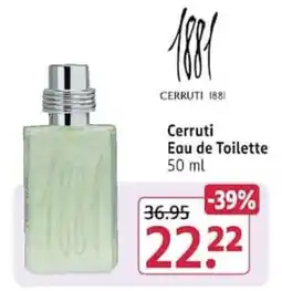 Rossmann Cerruti Eau de Toilette Angebot
