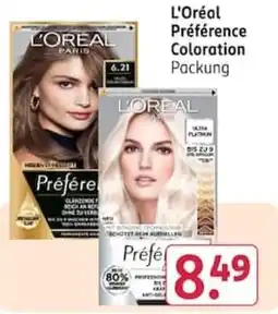 Rossmann L'Oréal Paris Préférence Coloration Angebot