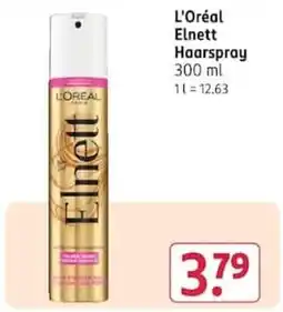 Rossmann L'Oréal Elnett Haarspray Angebot