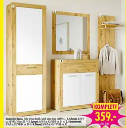 Möbel Boss Garderobe Baccio, Eiche Artisan Nachb./weiß Angebot
