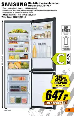 Expert SAMSUNG Kühl-Gefrierkombination RB34C602CB1/EF Angebot