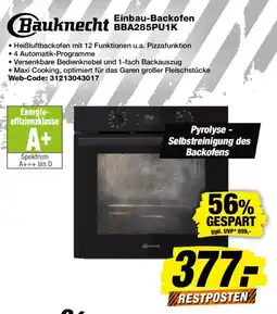 Expert Bauknecht Einbau-Backofen BBA285PU1K Angebot