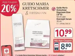Rossmann Guido Maria Kretschmer Day Cream Glow & Overnight Serum Angebot
