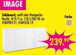 Möbel Boss Sideboard, weiß oder Honigeiche Angebot