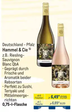 METRO Hammel & Cie Riesling-Sauvignon Blanc QbA Angebot