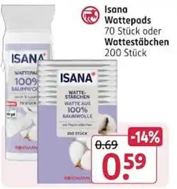 Rossmann Isana Wattepads Angebot