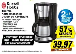 Expert Russell Hobbs Thermo-Kaffeemaschine 24020-56 Adventure Angebot