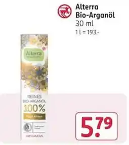 Rossmann Alterra Bio-Arganöl Angebot