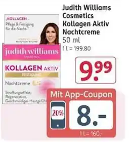 Rossmann Judith Williams Cosmetics Kollagen Aktiv Nachtcreme Angebot