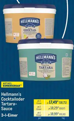 METRO Hellmann's Cocktailoder Tartara-Sauce Angebot