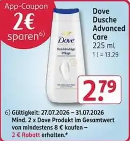 Rossmann Dove Dusche Advanced Care Angebot