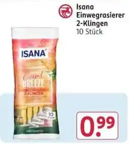 Rossmann Isana Einwegrasierer 2-Klingen Angebot