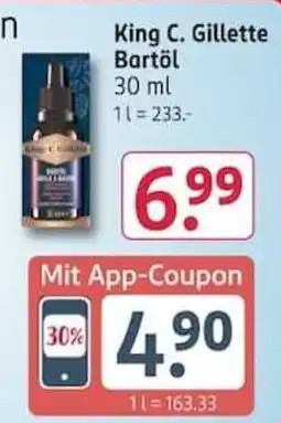 Rossmann King C. Gillette Bartöl Angebot