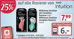 Rossmann Wilkinson Intuition Rasierer Angebot