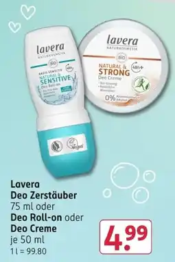 Rossmann Lavera Deo Zerstäuber Angebot