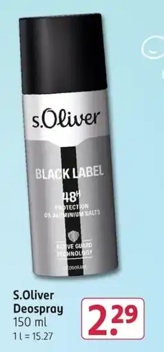 Rossmann S.Oliver Deospray Angebot