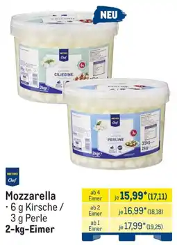 METRO Mozzarella Angebot