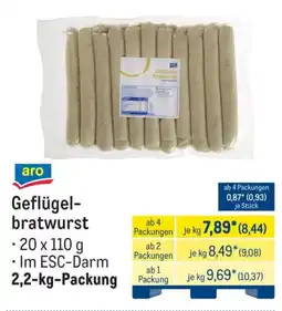 METRO aro Geflügel-bratwurst Angebot