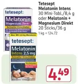 Rossmann tetesept: Melatonin Intens 2,5 mg Angebot