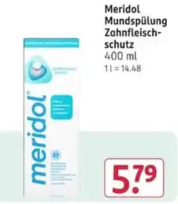 Rossmann Meridol Mundspülung Zahnfleischschutz Angebot