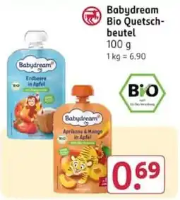 Rossmann Babydream Bio Quetschbeutel Angebot